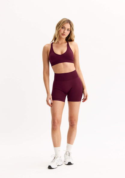 Signature Seamless Bike Shorts Cherry Lacquer