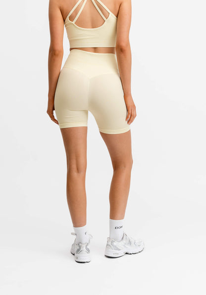 Signature Seamless Bike Shorts Light Yellow