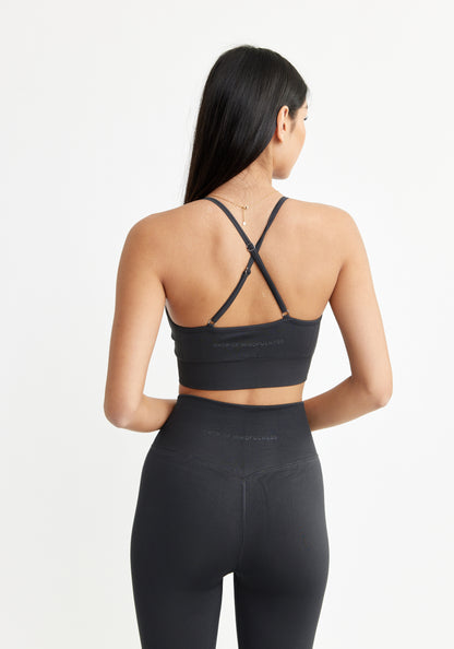 Signature Seamless Sports Bra Iron Grey