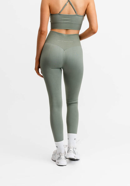 Signature Seamless Tights Agave Green