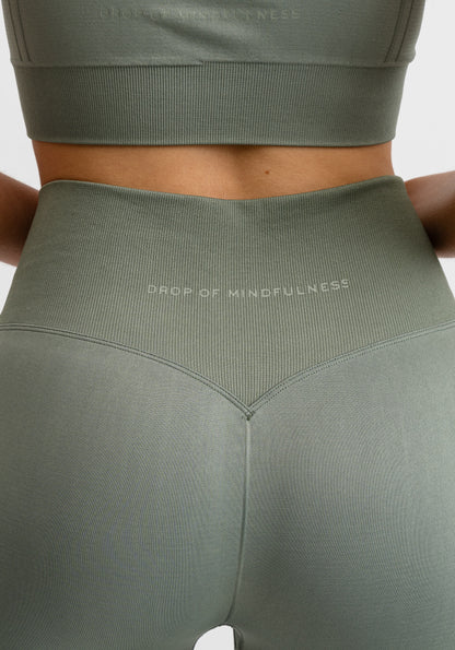 Signature Seamless Tights Agave Green
