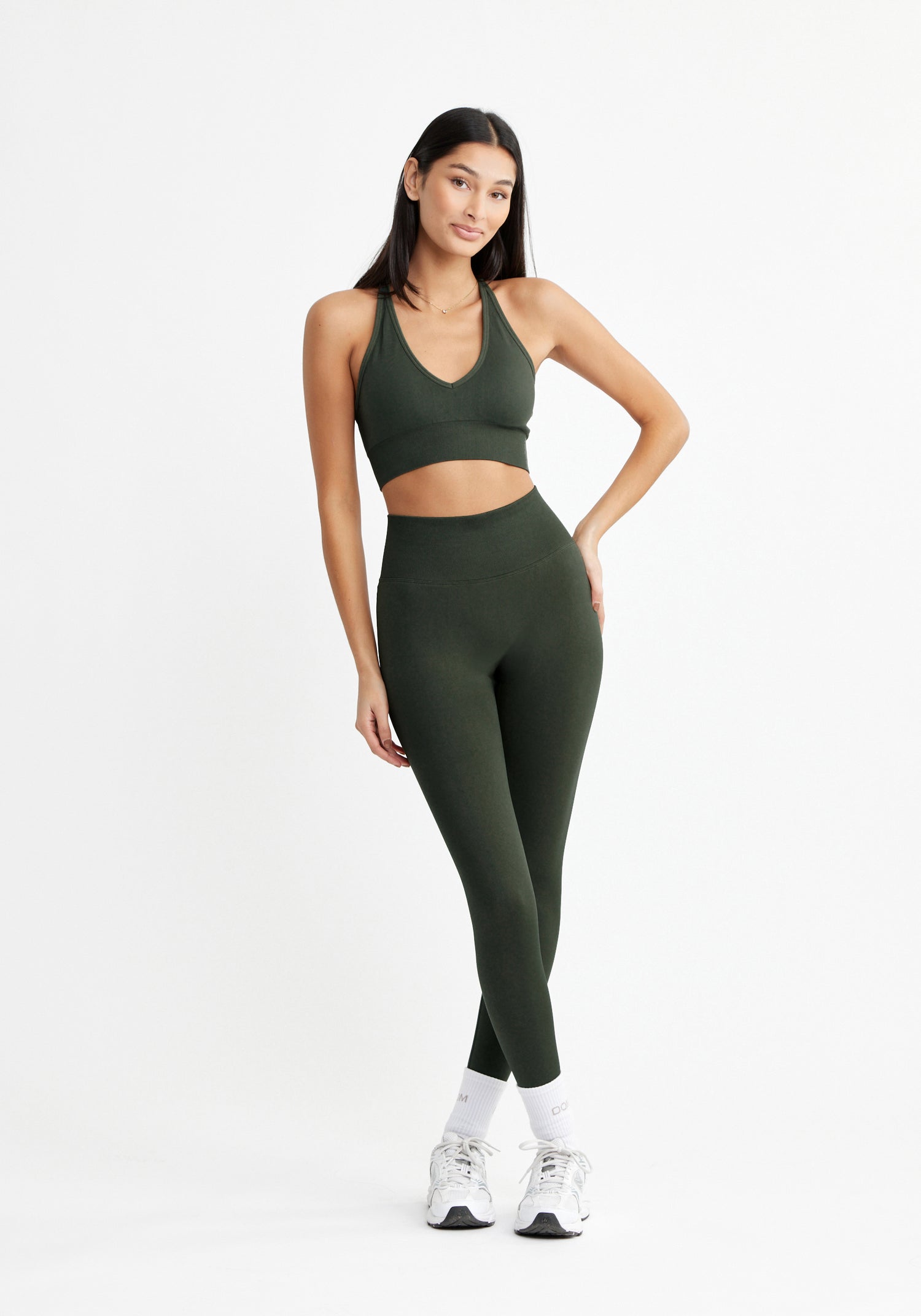 Signature Seamless Tights Dark Green