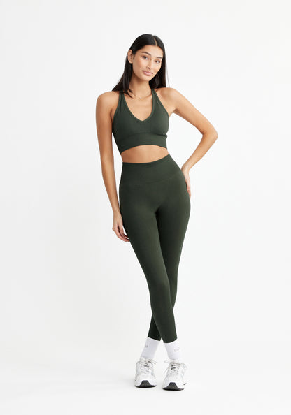 Signature Seamless Tights Dark Green