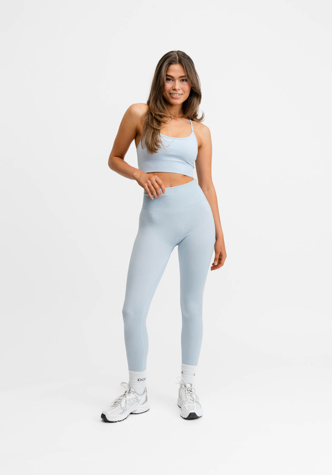 Signature Seamless Tights Light Blue