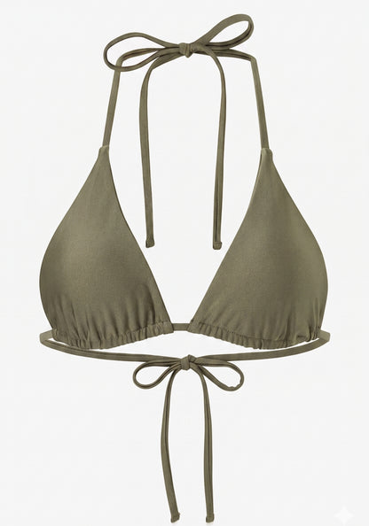grön bikini snörning