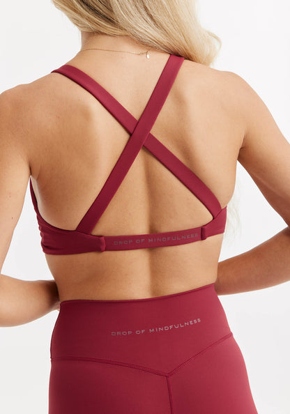 Ultimate Flattering Sports Bra Deep Red