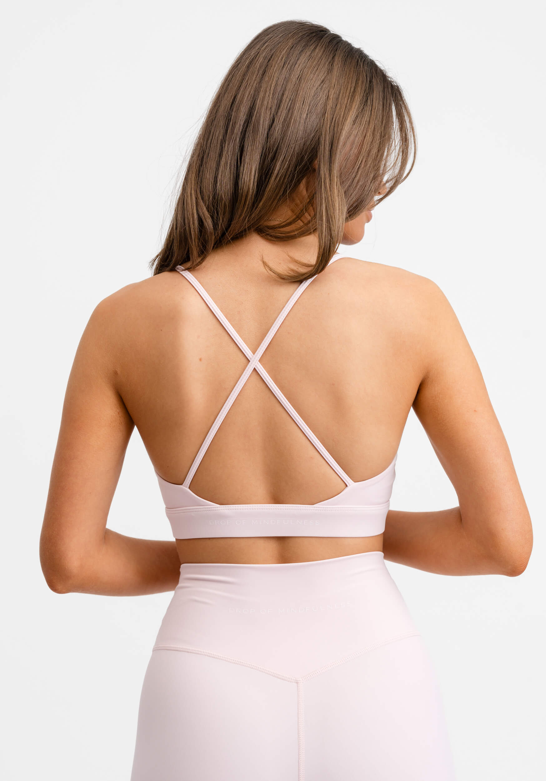 Ultimate Ruched Sports Bra Pink Blush