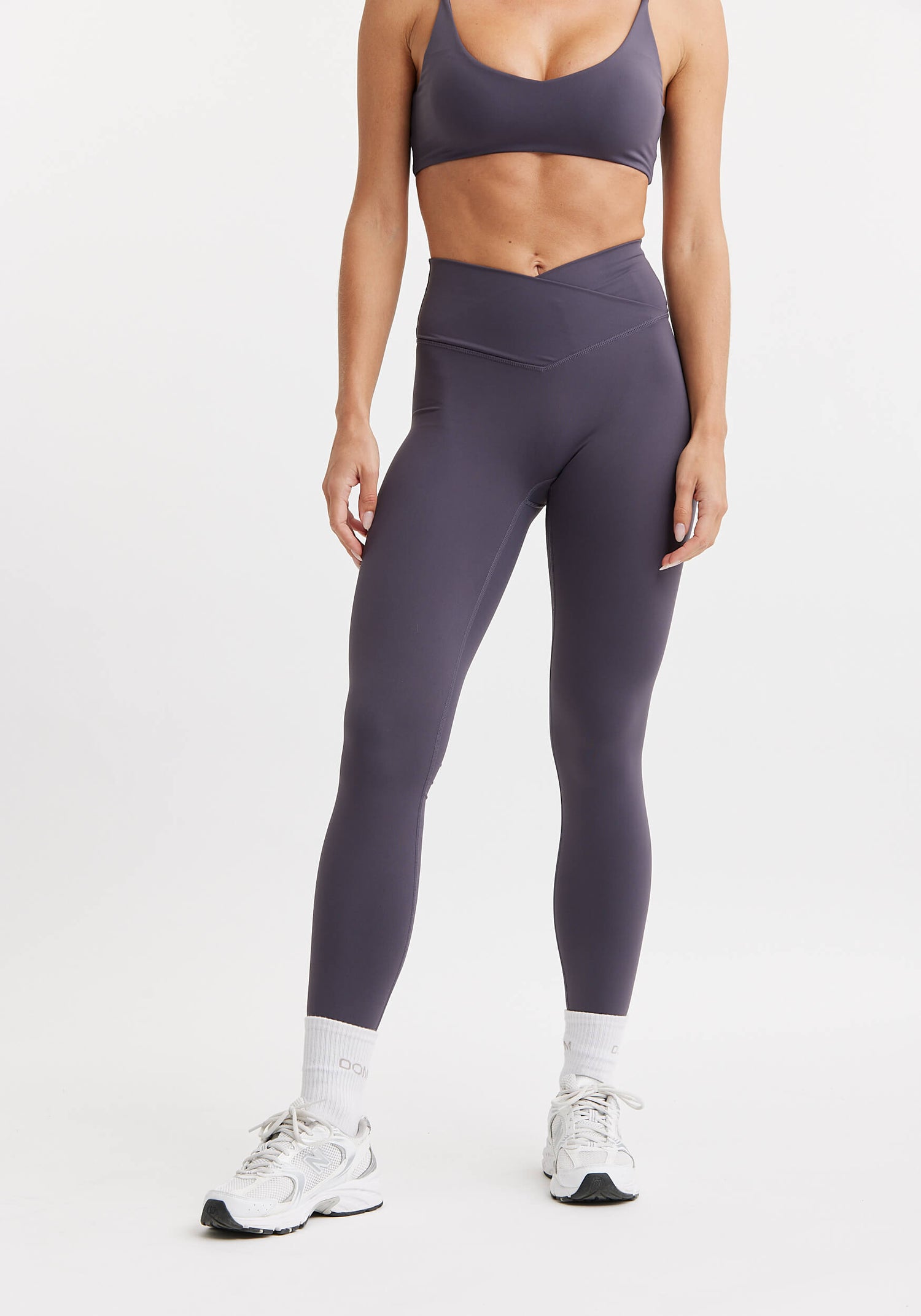 Ultimate Wrap Over Tights Charcoal