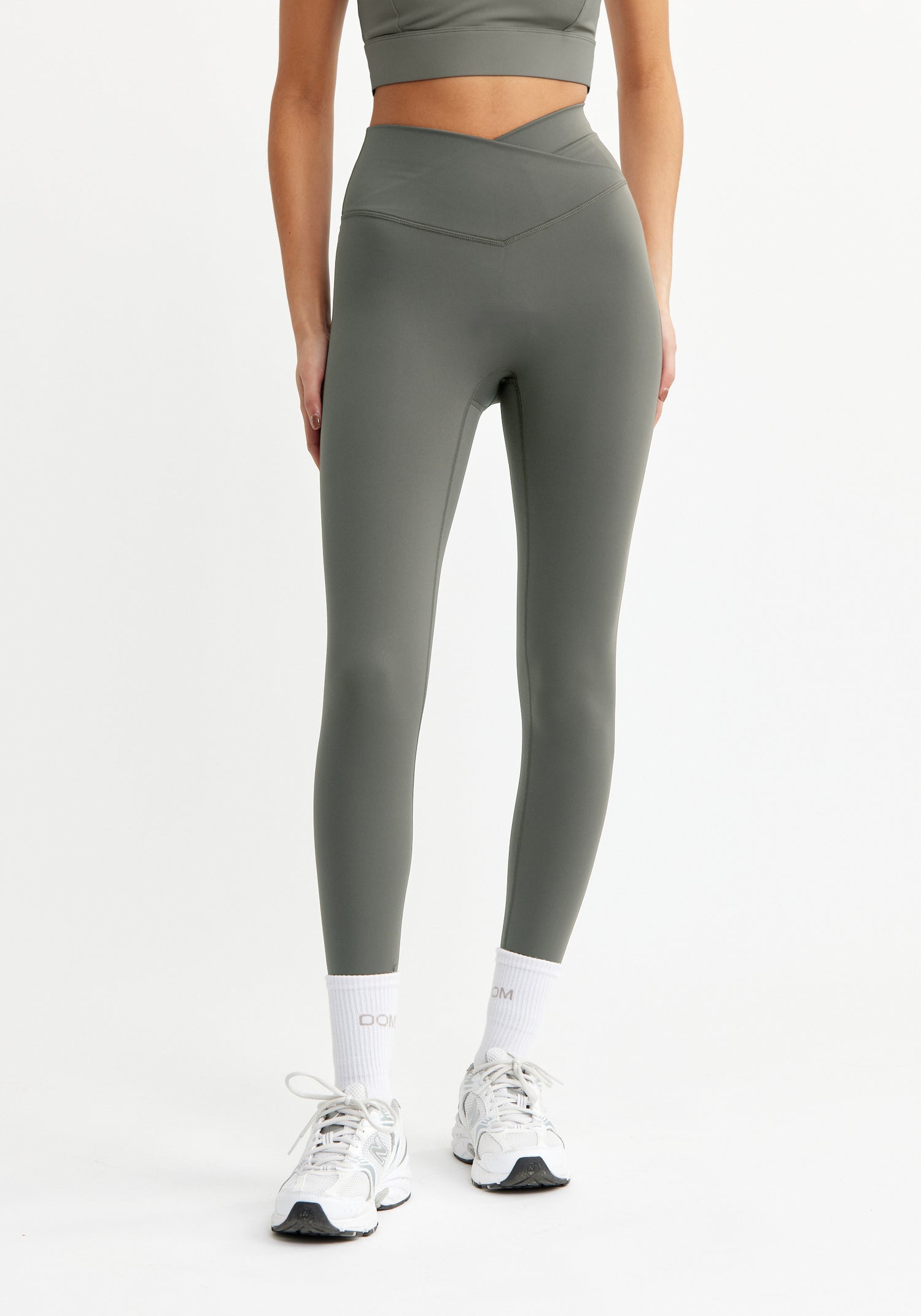 Ultimate Wrap Over Tights Khaki