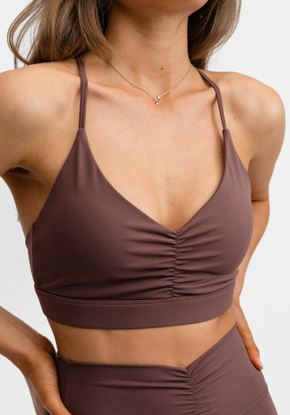 Bench Rust Bra Ultimate Ruched Sports Bra Intense Rust | Drop Of Mindfulness
