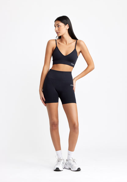V Shape Seamless Sports Bra Black